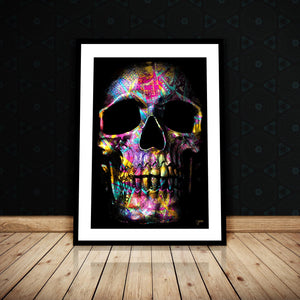 Pink $kull Semi-gloss Print - Thedopeart Prints