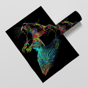 Lioness Awakening Semi-gloss Print - Thedopeart Prints