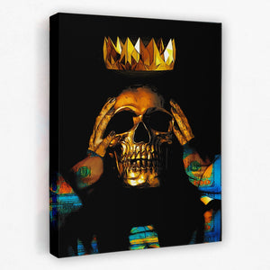 Midas Touch Skull King - Thedopeart Canvas