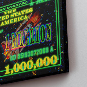 Million Dollar Bill Astronaut - Thedopeart Canvas