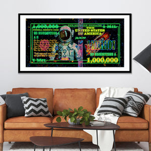Million Dollar Bill Semi-gloss Print - Thedopeart Prints