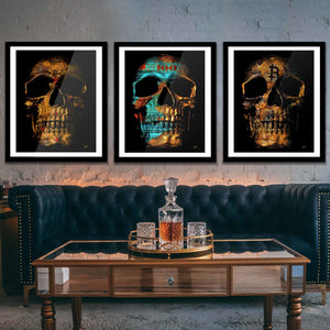 Money $kulls Semi-Gloss Prints - Thedopeart Prints
