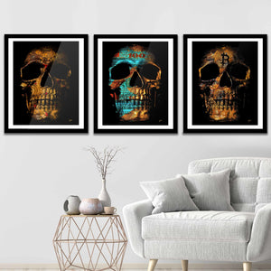Money $kulls Semi-Gloss Prints - Thedopeart Prints