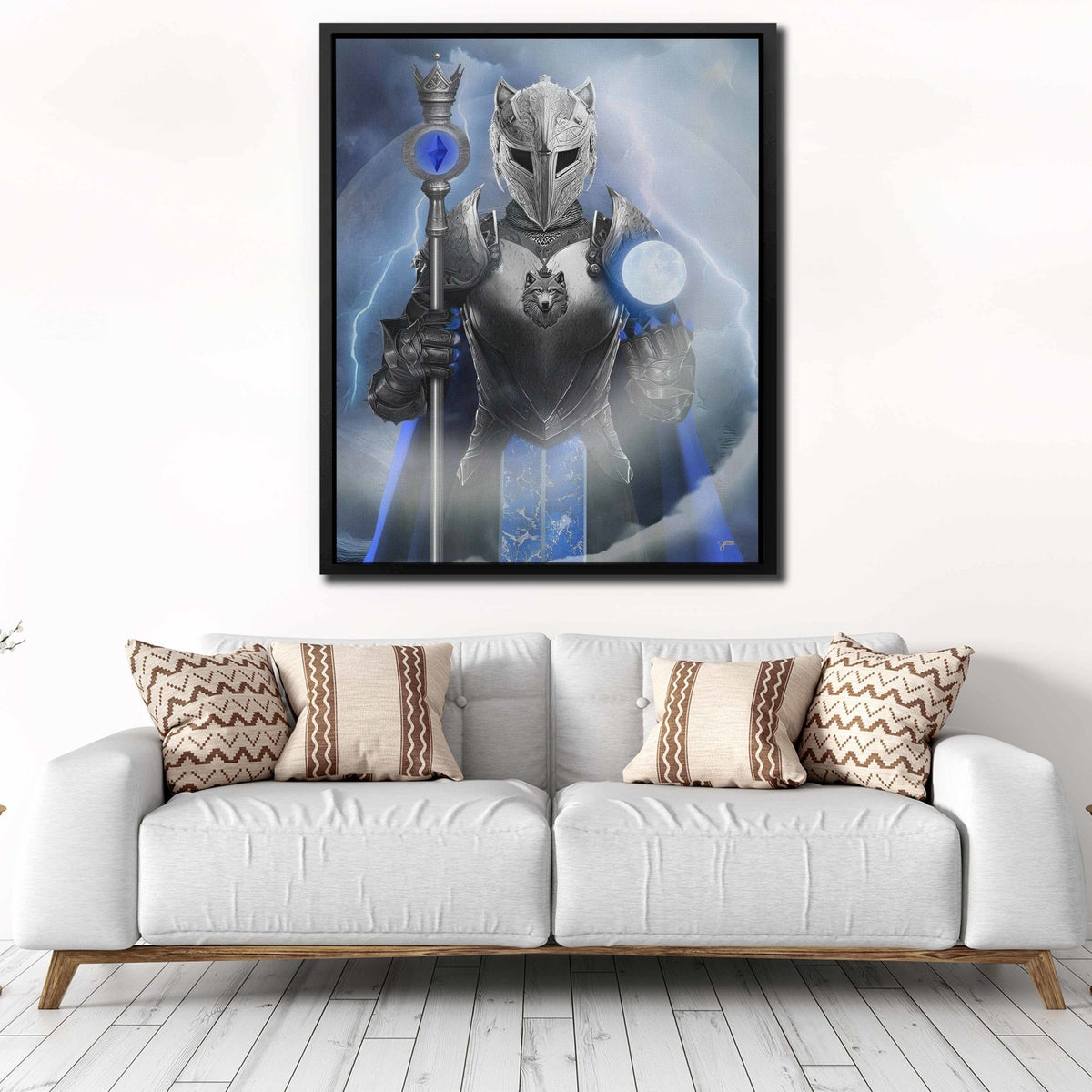 Moon Wolf Guardian - Thedopeart Canvas