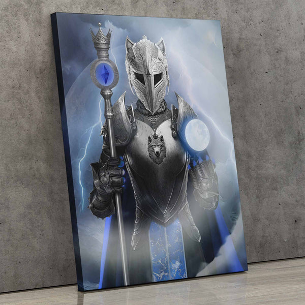 Moon Wolf Guardian - Thedopeart Canvas