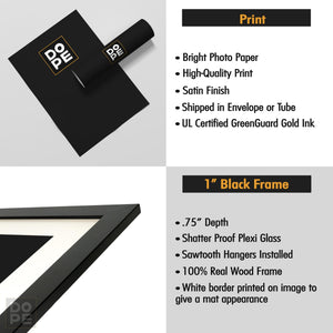 Never Stop Hustling Semi-gloss Print - Thedopeart Prints