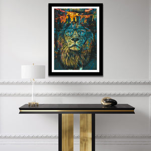 NYC Business Lion Semi-gloss Print - Thedopeart Prints