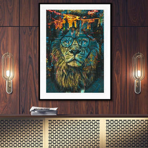 NYC Business Lion Semi-gloss Print - Thedopeart Prints