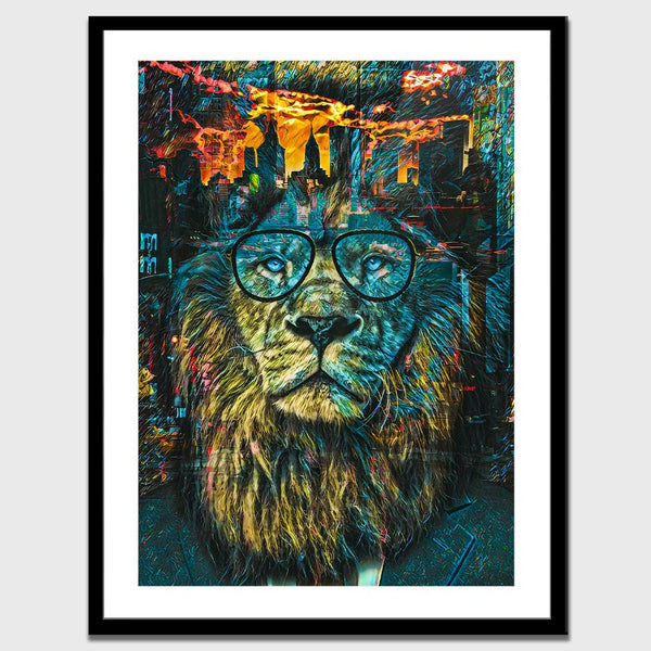 NYC Business Lion Semi-gloss Print - Thedopeart Prints