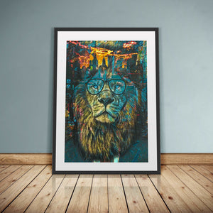 NYC Business Lion Semi-gloss Print - Thedopeart Prints