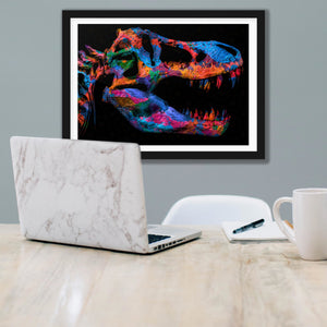 Painted T-Rex Semi-gloss Print - Thedopeart Prints