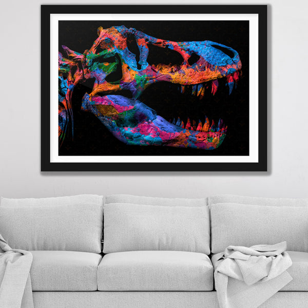 Painted T-Rex Semi-gloss Print