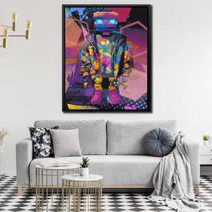 Pink Money Drip Droid - Thedopeart Canvas