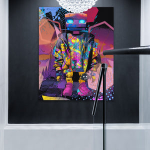 Pink Money Drip Droid - Thedopeart Canvas