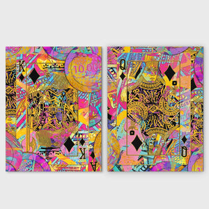 Pink Money King & Queen Set - Thedopeart Canvas