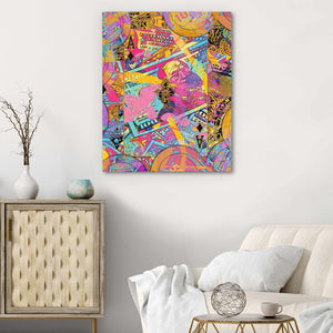 Pink Money Poker Ace - Thedopeart Canvas