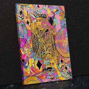 Pink Money Poker Jack - Thedopeart Canvas