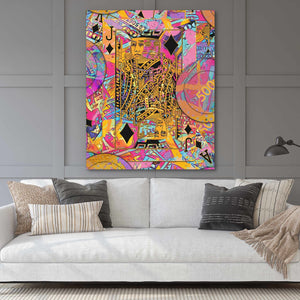 Pink Money Poker Jack - Thedopeart Canvas