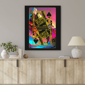Pink Queen of Spades - Thedopeart