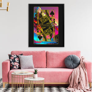 Pink Queen of Spades - Thedopeart