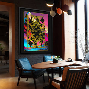 Pink Queen of Spades - Thedopeart