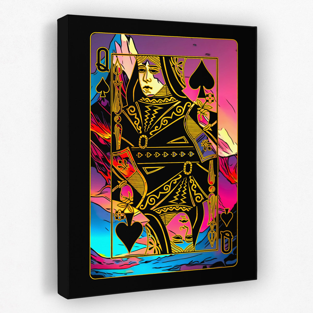 Pink Queen of Spades - Thedopeart