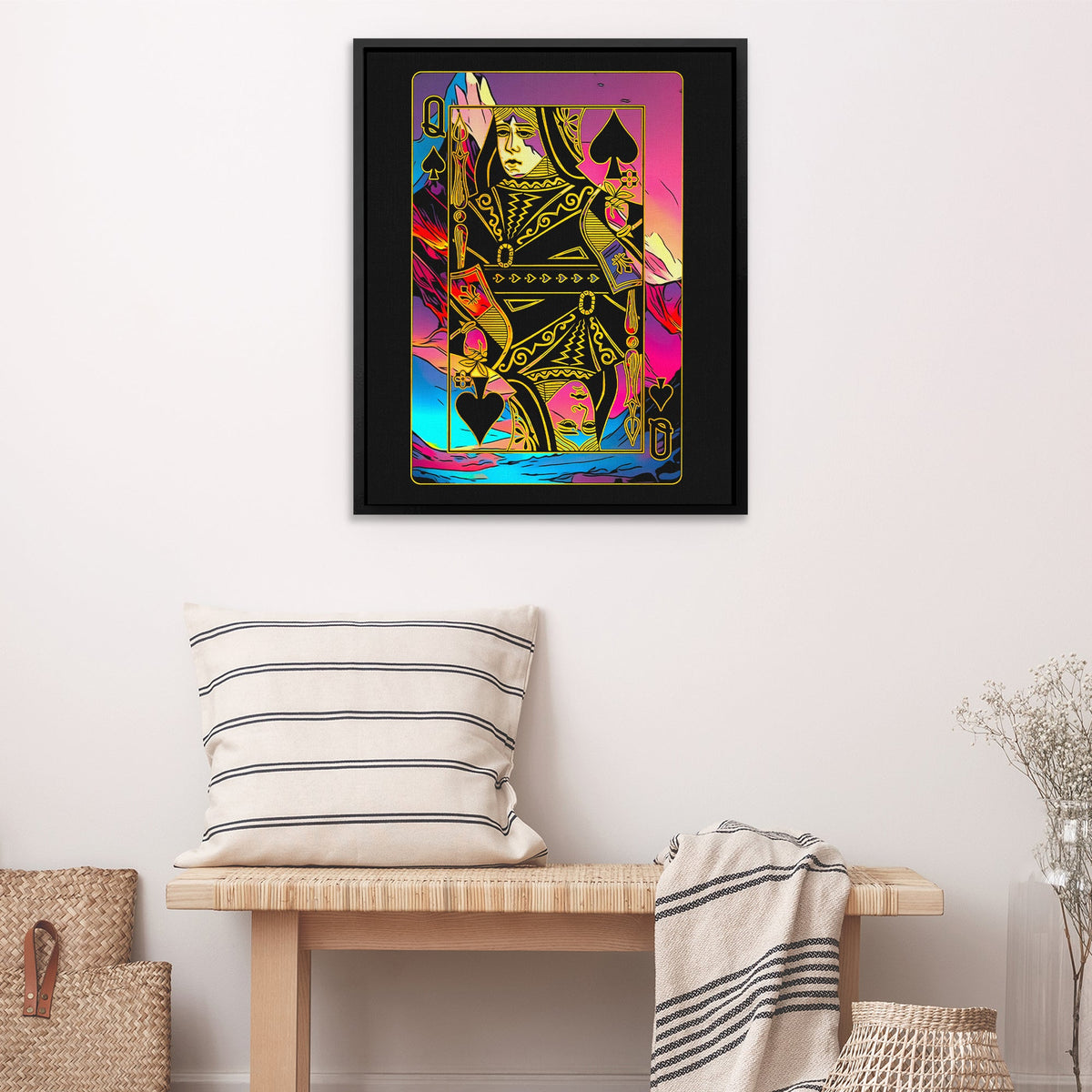 Pink Queen of Spades - Thedopeart