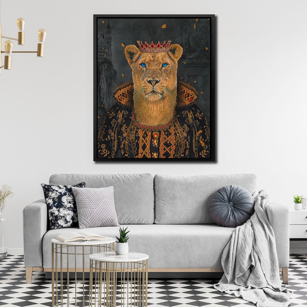 Queen of Lions - Thedopeart Canvas