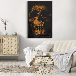 Royal Flush $kull Acrylic Print - Thedopeart Acrylic