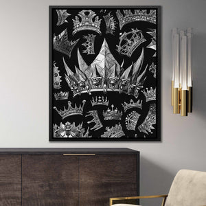 Silver Crowns - Thedopeart Canvas