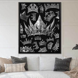 Silver Crowns - Thedopeart Canvas