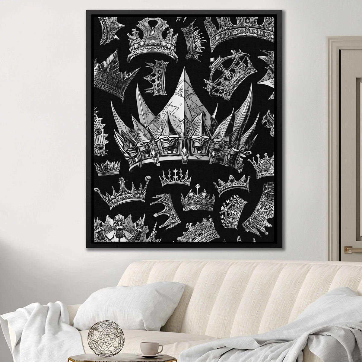 Silver Crowns - Thedopeart Canvas
