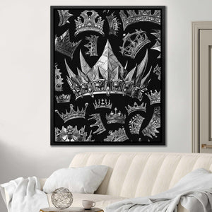 Silver Crowns - Thedopeart Canvas
