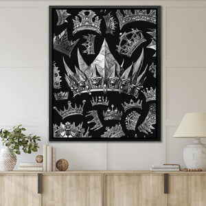 Silver Crowns - Thedopeart Canvas