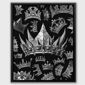Silver Crowns - Thedopeart Canvas