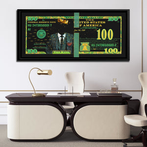 Cash is King - 100 Dollar Bill - Thedopeart Canvas