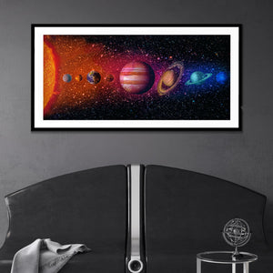 The Solar System Semi-gloss Print - Thedopeart Prints
