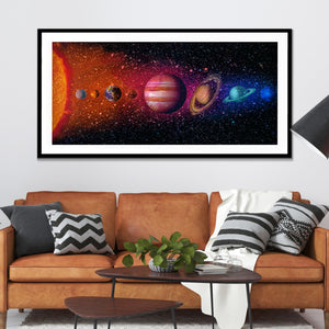 The Solar System Semi-gloss Print - Thedopeart Prints