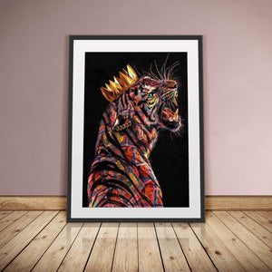 Tiger King Semi-gloss Print - Thedopeart Prints