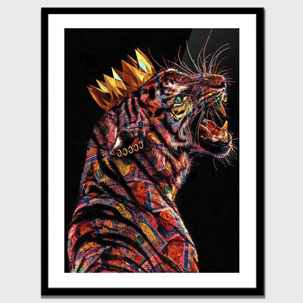 Tiger King Semi-gloss Print - Thedopeart Prints