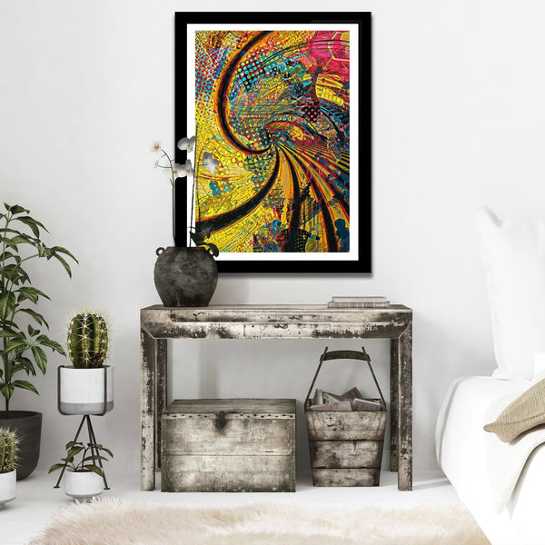 Trippy Spiral Semi-gloss Print - Thedopeart Prints