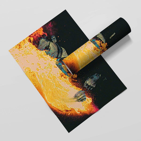 Work Flow Semi-gloss Print - Thedopeart Prints