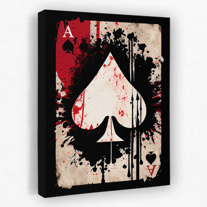 Ace of Spades Poker Card Wall Art