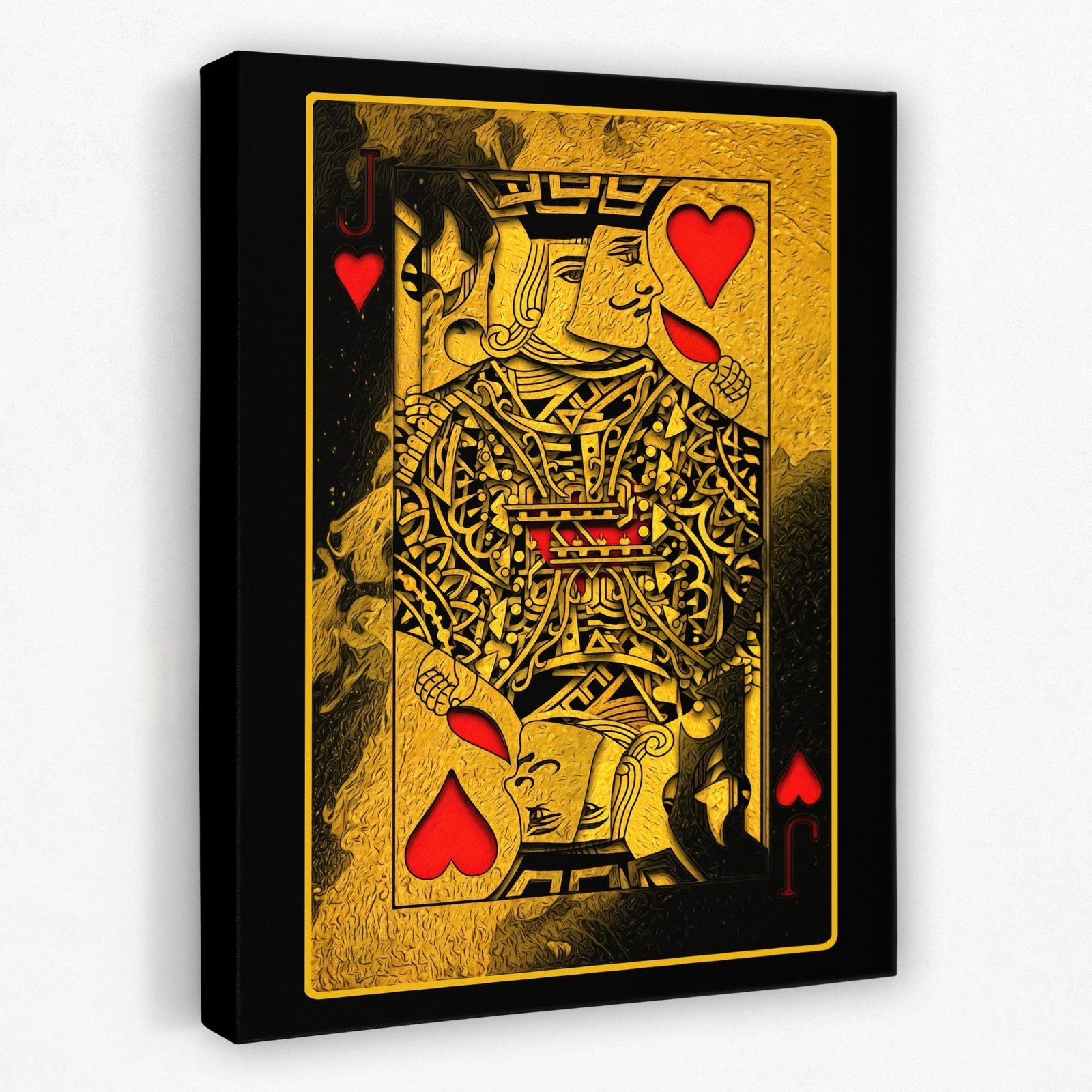 Jack of Hearts Poker Card Wall Art