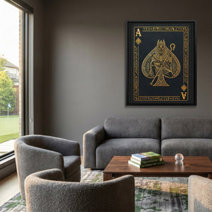 Ace Of Spades Egyptian Card - Thedopeart