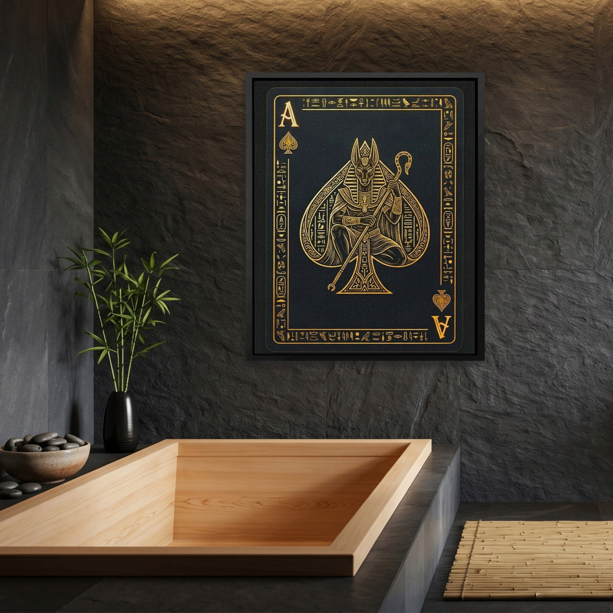 Ace Of Spades Egyptian Card