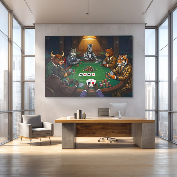 Animal Poker Night - Thedopeart