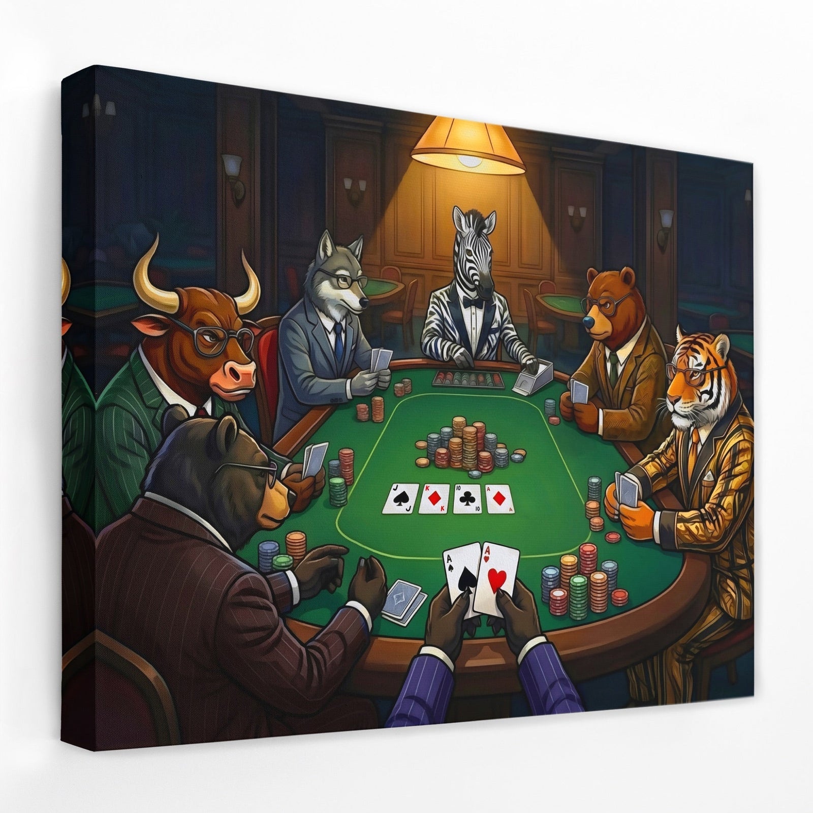 Animal Poker Night - Thedopeart