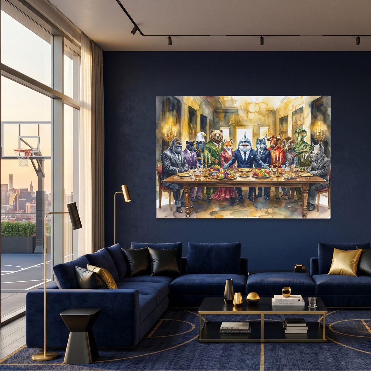 Animals Last Supper - Thedopeart