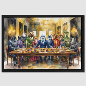 Animals Last Supper - Thedopeart